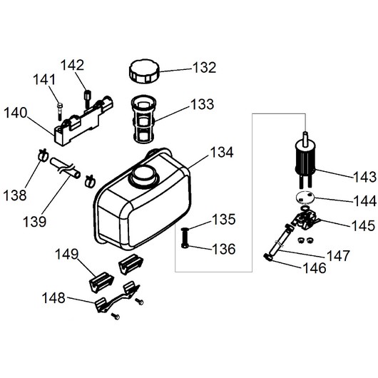 Топливный бак Champion DTP81E